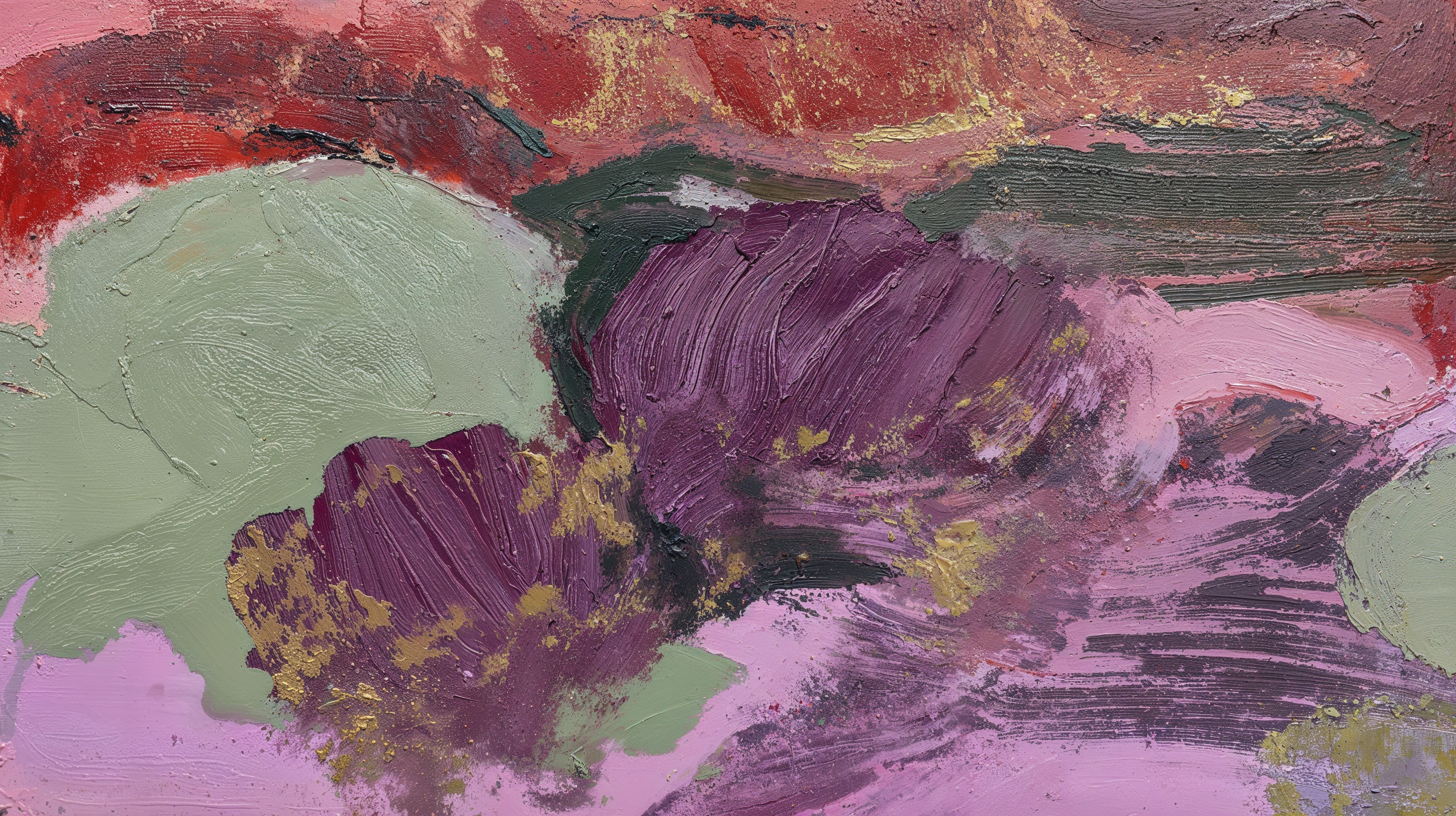 Abstract oil painting